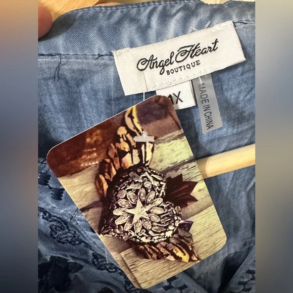 Angel Heart Boutique embroidered tunic dress - Picture 7 of 8